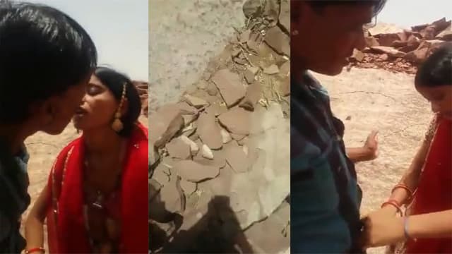 Couple in Rajasthan enjoys – outdoor standing sex video watch