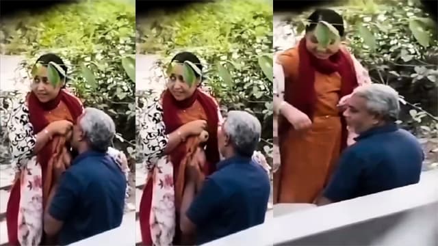 Desi Old Man Park – Aunty Boobs Hard