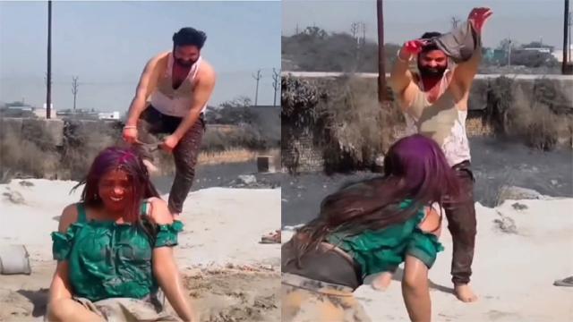 Holi Chaos Girl Panties Removed Shocking