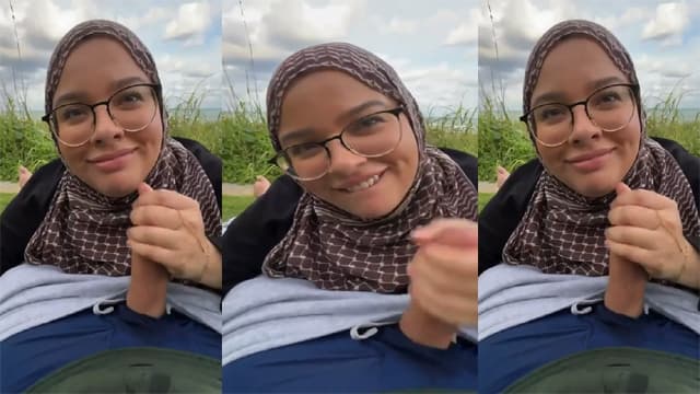 Hijabi Hot Babe – Public Park Big Cock Fuck MMS