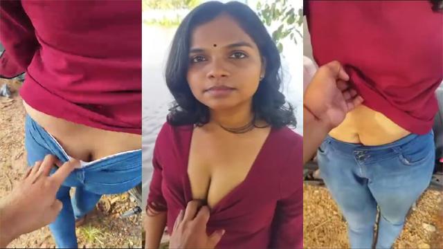 Cute Girlfriend Outdoor – Fun With Boyfriend Mamakutty Video