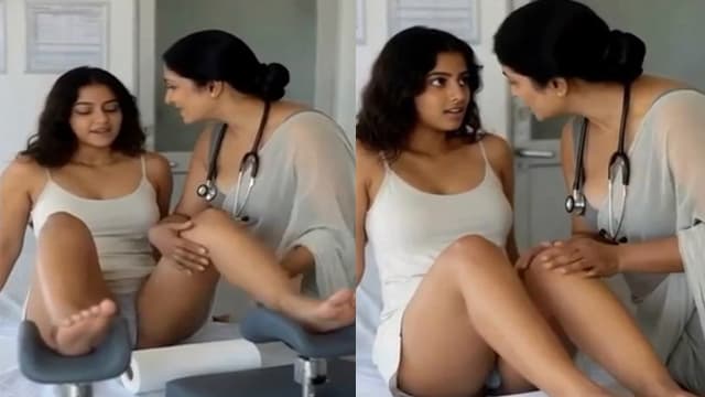 Hot Patient and Lady Doctor Lesbian Porn Nude Video HD