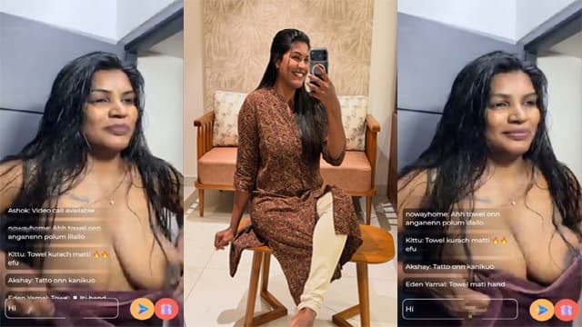 Mallu Reshma Rechu First Ever Nip Slip Video New