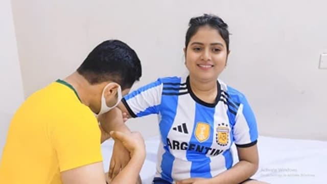 Argentina Supporting Girl Vs Brazil Supporting Boy Sex Competition Video New