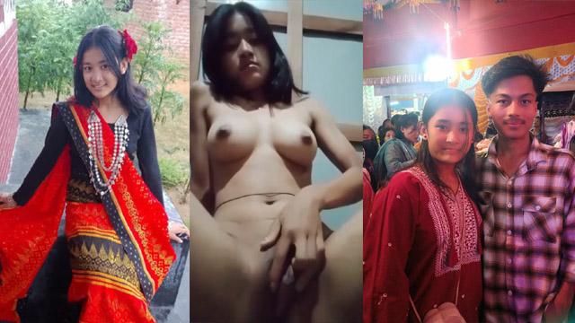 Horny Slim Northeast Pahari Girl Blowjob Fucking MMS Video